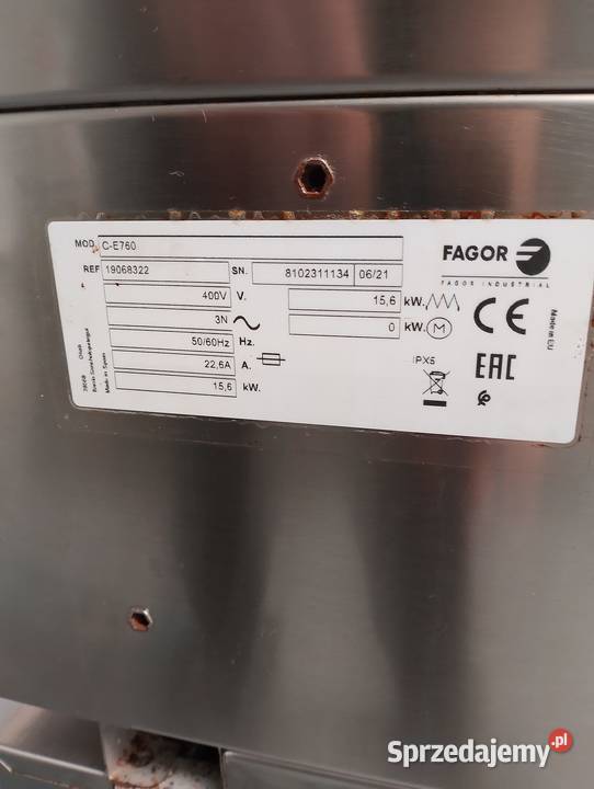 Kuchnia elektryczna 6paln 1560 kW CE760 FAGOR dolnośląskie Wrocław