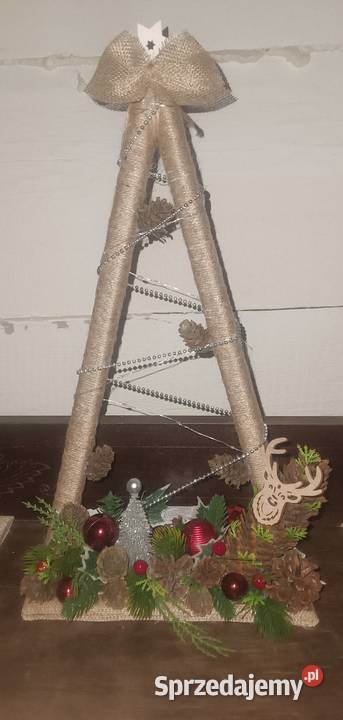 Choinki ze sznurka jutowego handmade lubelskie Lublin sprzedam