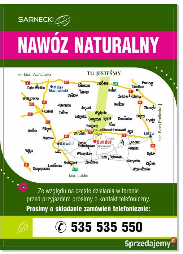 Podłoże popieczarkowe podkład nawóz naturalny mazowieckie