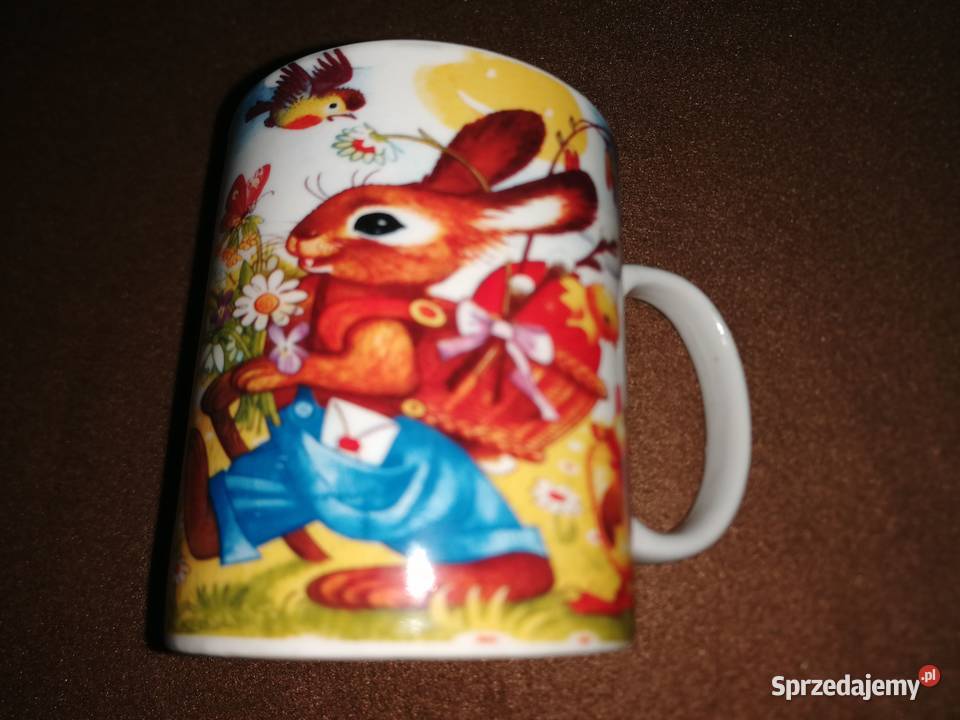 Kubek ceramiczny z zajaczkiem na Wielkanoc Łódź