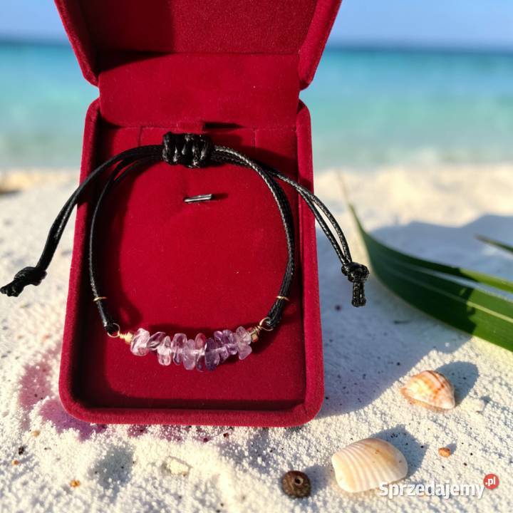 Bransoletka z kamienia naturalnego ametyst mazowieckie Kozienice