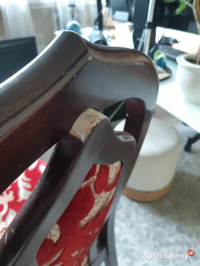 Drewniane tapicerowane krzesła do jadalni łódzkie Łódź