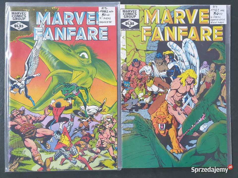 Marvel Fanfare zestaw 11 oryginalnych komiksów Gdynia