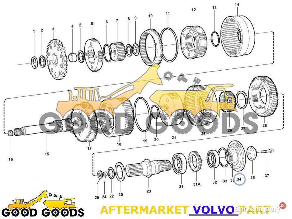 VOLVO FLANSZA SKRZYNI BIEGÓW 11036864 Władysławów