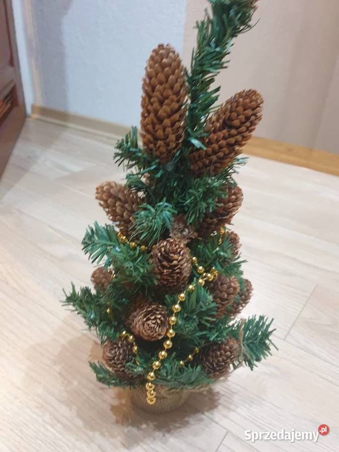 Mała choinka sztuczna naturalne szyszki 40 Radom