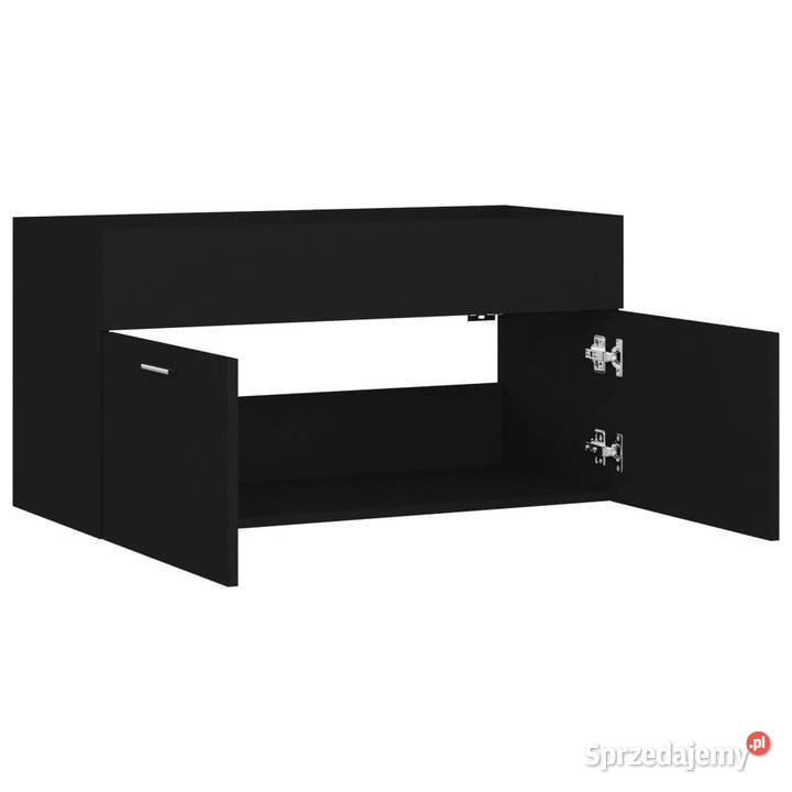 Szafka pod umywalkę czarna 90x385x46 WM804666 Warszawa