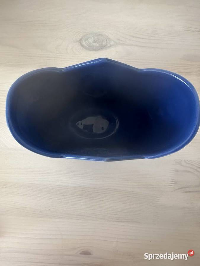 piękny niebieski wazon na kwiaty mazowieckie Warszawa