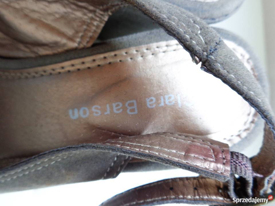 Sandały rozmiar 38 na korkowym koturnie wys 95 Warszawa