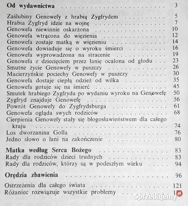 Życie Świętej Genowefy Augustyn Pawlak Rok wydania 1994 Chełm