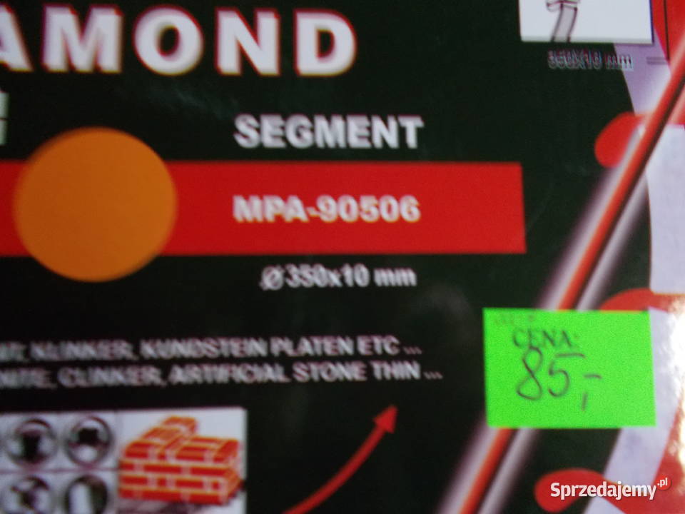 Tarcza diamentowa do cięcia betonu kostki 350 mm Dom i Ogród