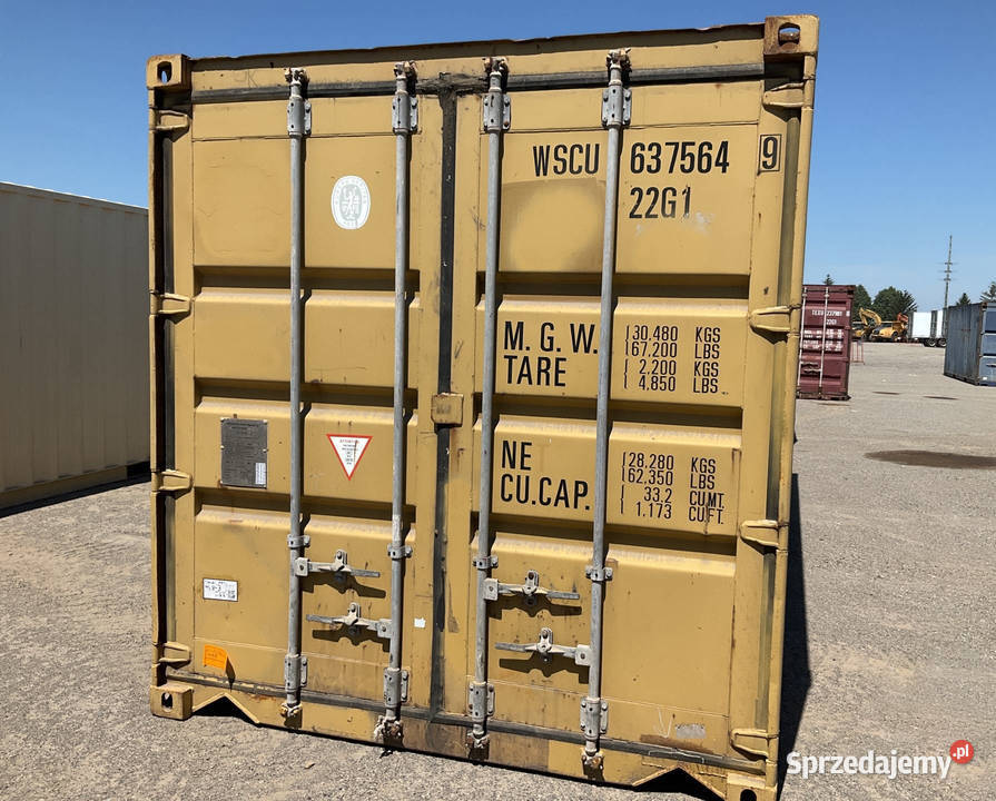 Kontener morski magazynowy 20DV 6 metrowy Wolsztyn sprzedam