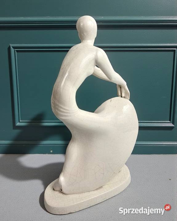 Figura Art Deco Tnzerin Tancerka Sitzendorfer Bronisze