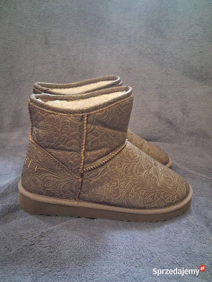 Botki damskie tkanina Mielec