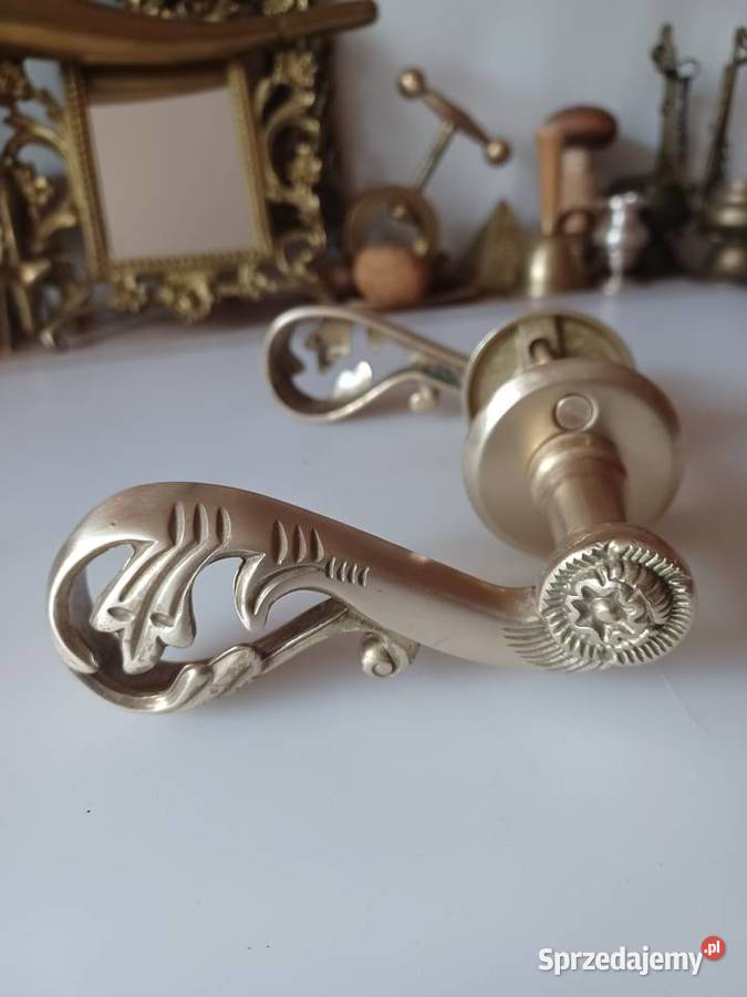 Duże mosiężne klamki Poznań