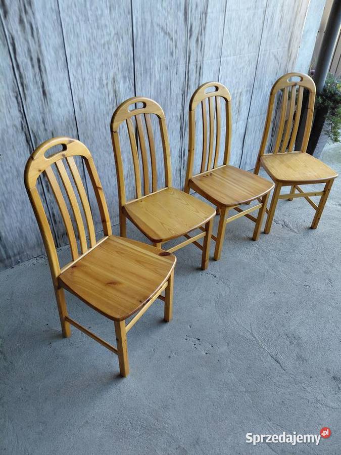 krzesła komplet 4 sztuki drewniane 216 Krzesła Byczyna
