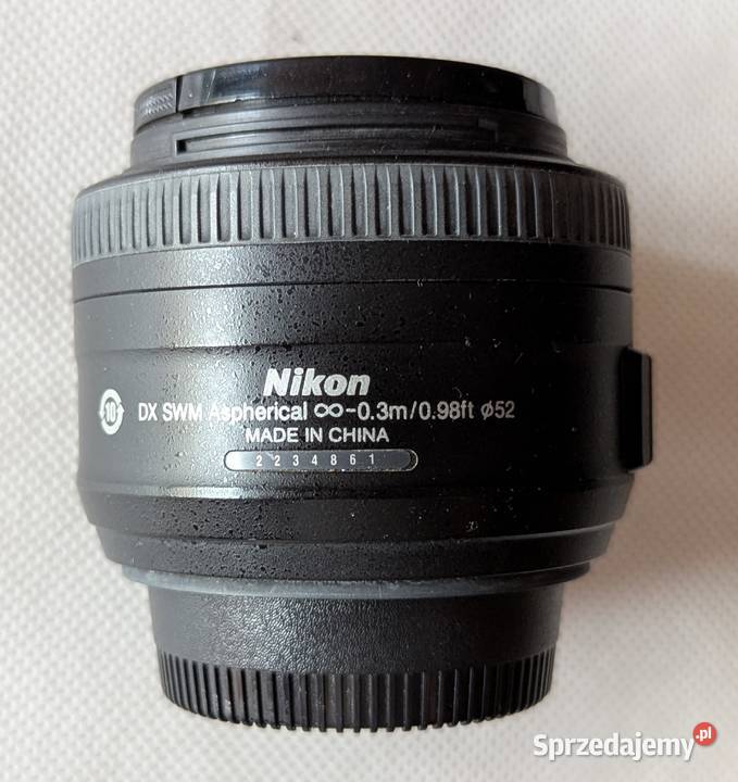 Obiektyw Nikon Nikkor AFS 35mm f18G DX Stan Obiektywy Warszawa sprzedam