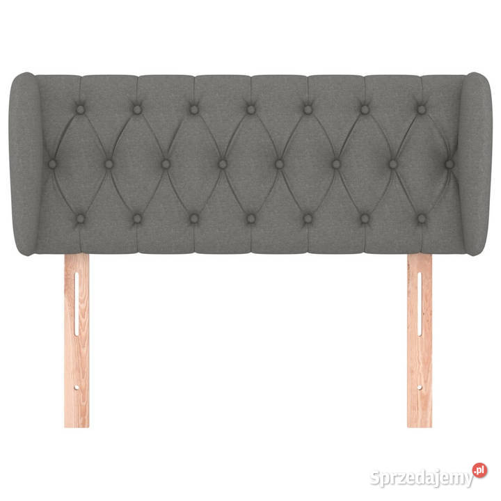 Zagłówek uszak ciemnoszary 103x23x7888 tkanina Warszawa