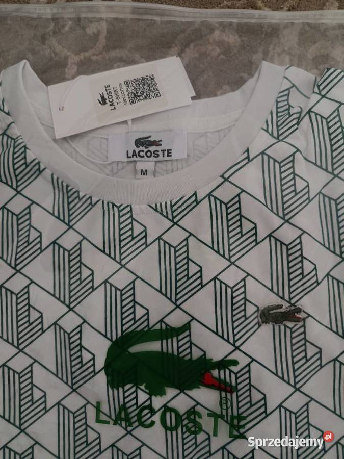 Tshirt męski Lacoste Monogram regular fit Białystok