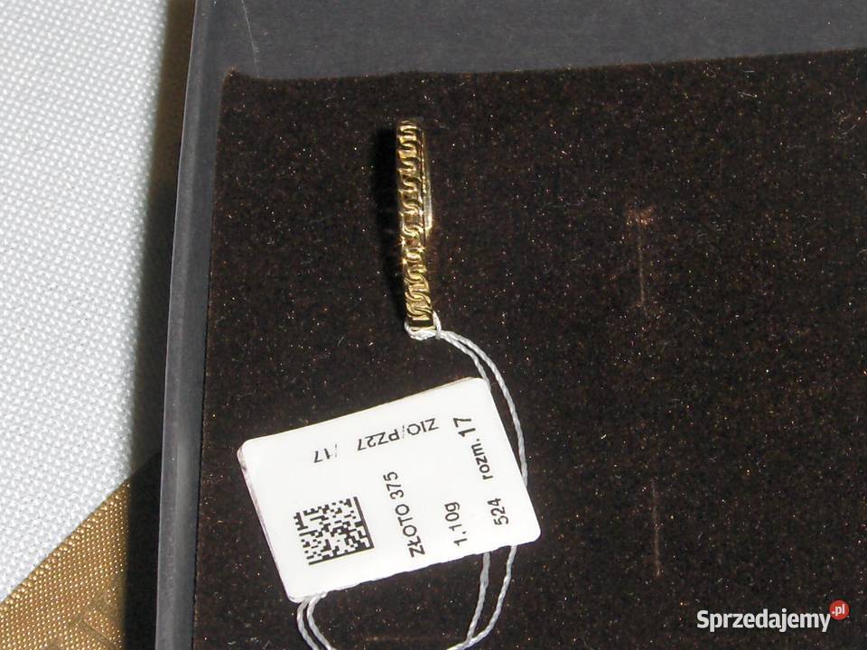 WKruk Złoty pierścionek 375 17 NOWY Łódź