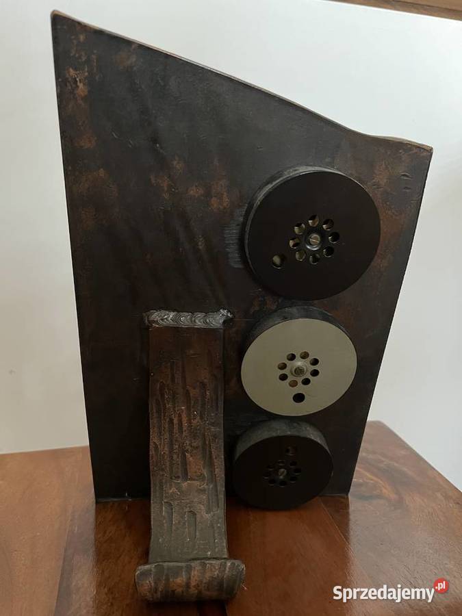 Stacja pogodowa stojąca vintage w solidnej