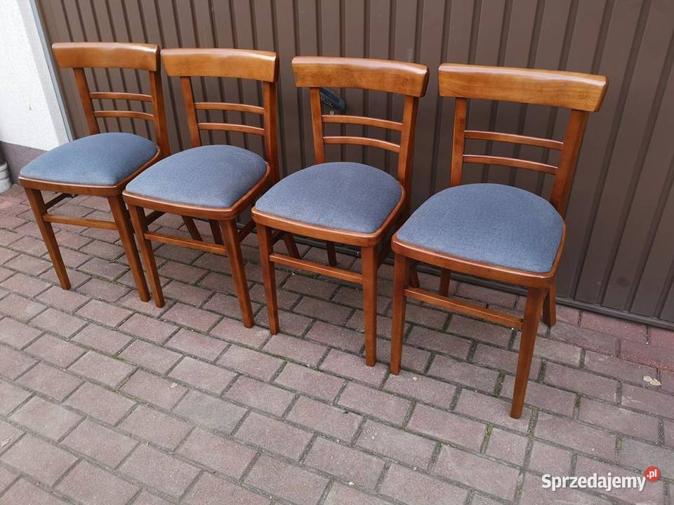Krzesła PRL Vintage Komplet 4 Sztuki Renowacji