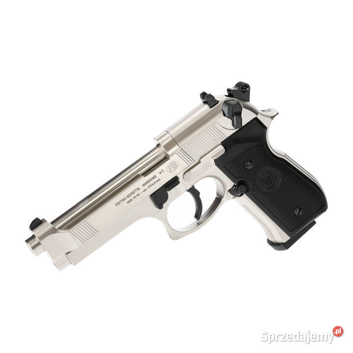 Pistolet wiatrówka Beretta M92 FS nikiel 45 mm