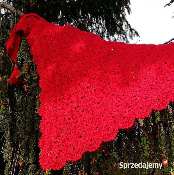 Chusta rękodzieło na szydełku sprzedam