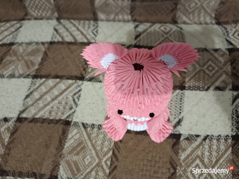 Duży Miś Origami Modułowe 3D Rękodzieło Kwidzyn sprzedam