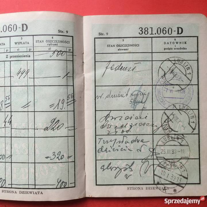 838 Książeczka Wkładkowa PKO Szczecin