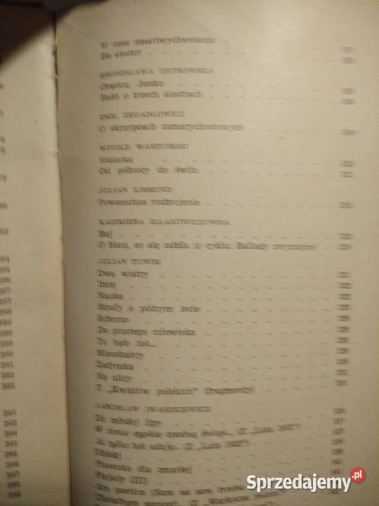 Antologia wierszy polskich stare książki Antykwariat Warszawa