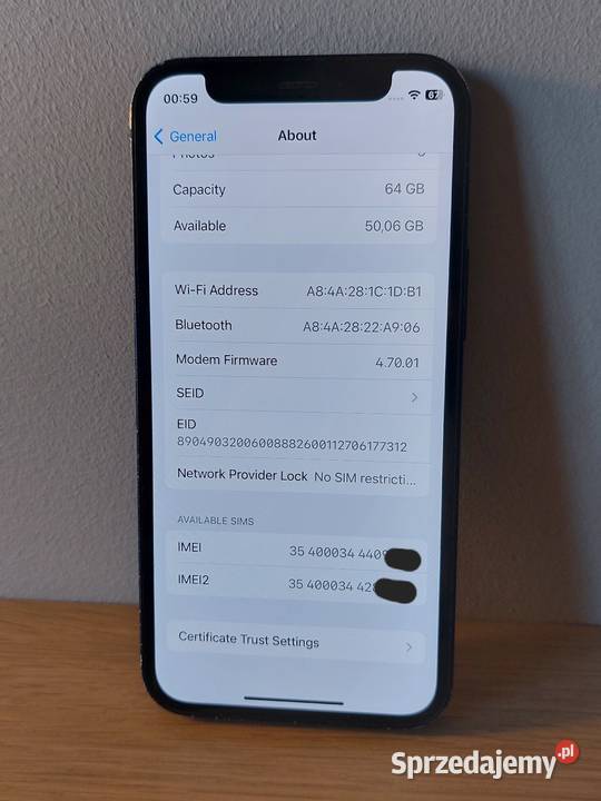 iPhone 12 mini 64GB 75 czarny Warszawa