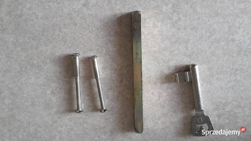 Klamki chromowane z długim szyldem do drzwi Metalowe Katowice