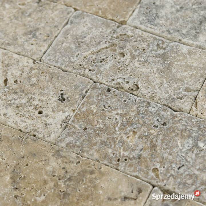 Płytki Trawertyn Silver Ash bębnowany 15x75x1 Podłogi i schody małopolskie Kraków