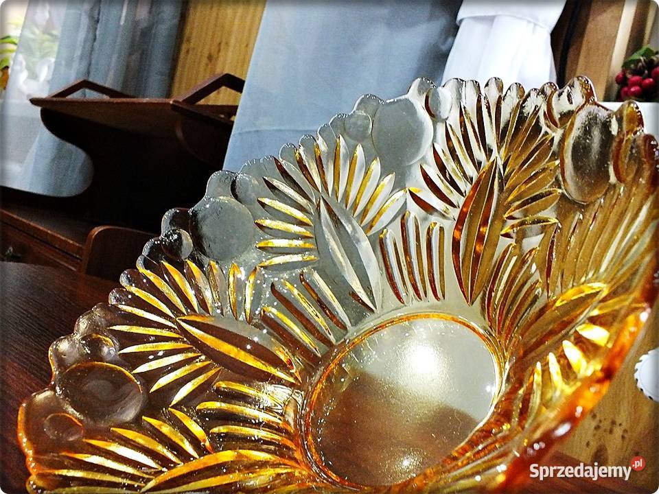 Stara Patera Misa szklana Salatera Carnival Żary sprzedam