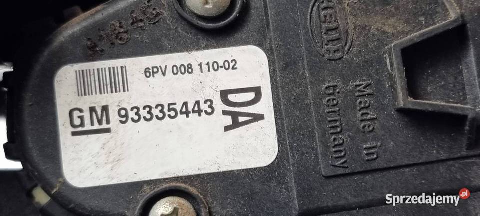 PEDAŁ OPEL MERIVA A 93335443 sprzedam