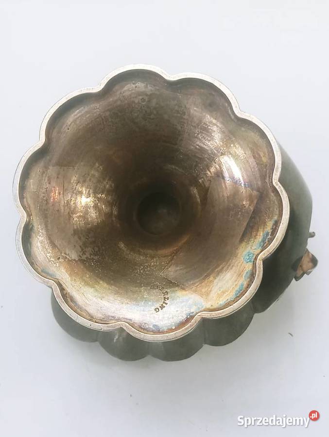 Solniczka Srebro pr 925 Ptaszek na Muszli