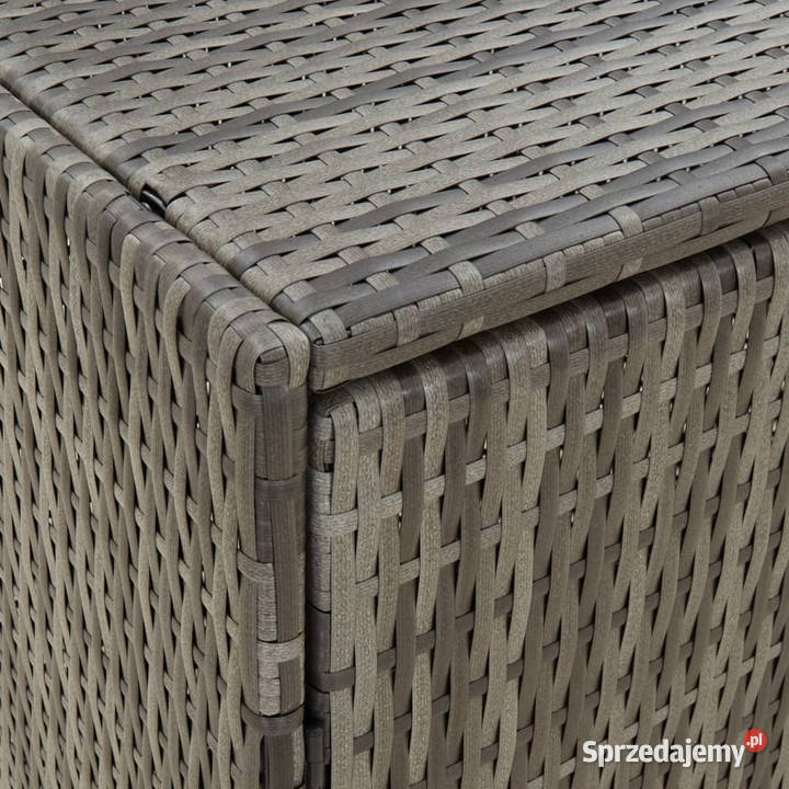 Szafka ogrodowa szara 100x555x80 rattan PE Warszawa
