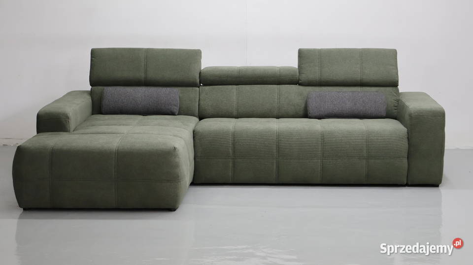 TBA DESIGN narożnik regulowane zagłówki sofa 76cm