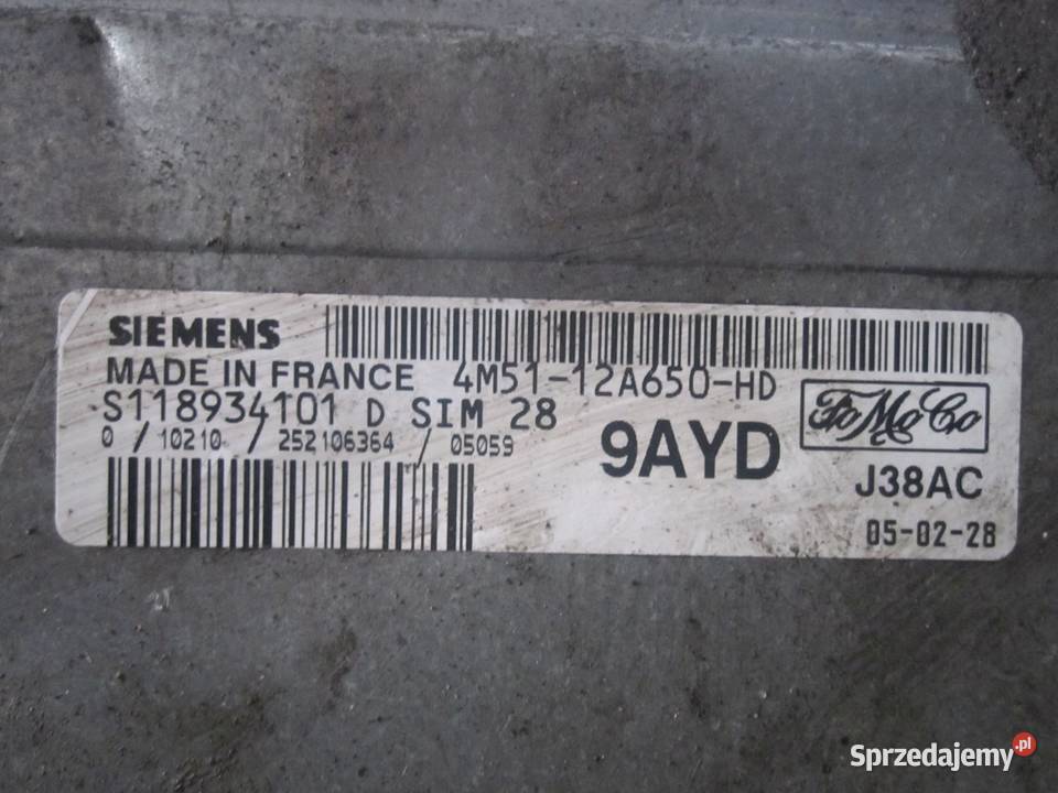 FORD FOCUS MK2 komputer sterownik silnika świętokrzyskie