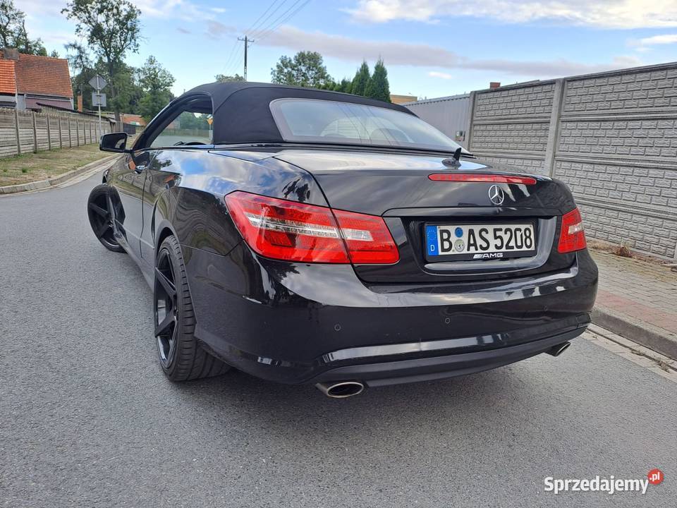 Mercedes E350 AMG Cabrio 30V6 Czarny z Niemiec wielkopolskie Pleszówka