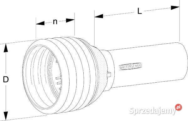 Osłona wału WOM połowa zew standard PG30 230 mm Kamionna