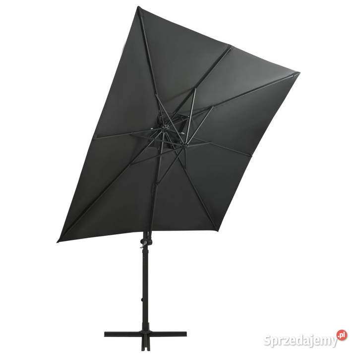 Parasol wiszący z lampkami LED i słupkiem mazowieckie Warszawa