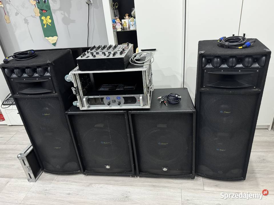 Sprzedam kompletny zestaw DJ 2 kolumny 800W 2 Piączyn