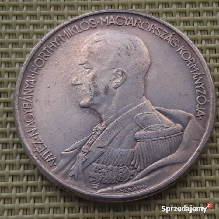 MonetaNumizmatKopia 5 PENGO 1939 ADMIRAŁ HORTHY Pruszków