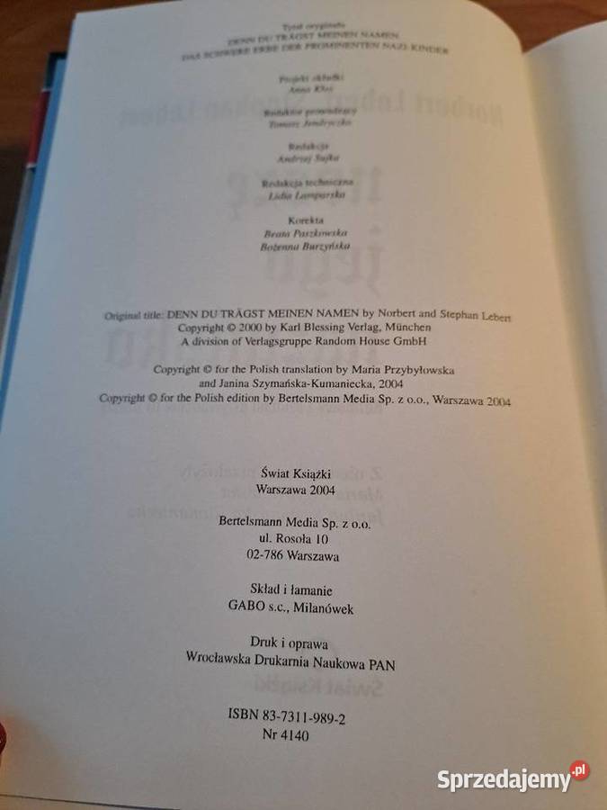 Noszę Jego nazwisko