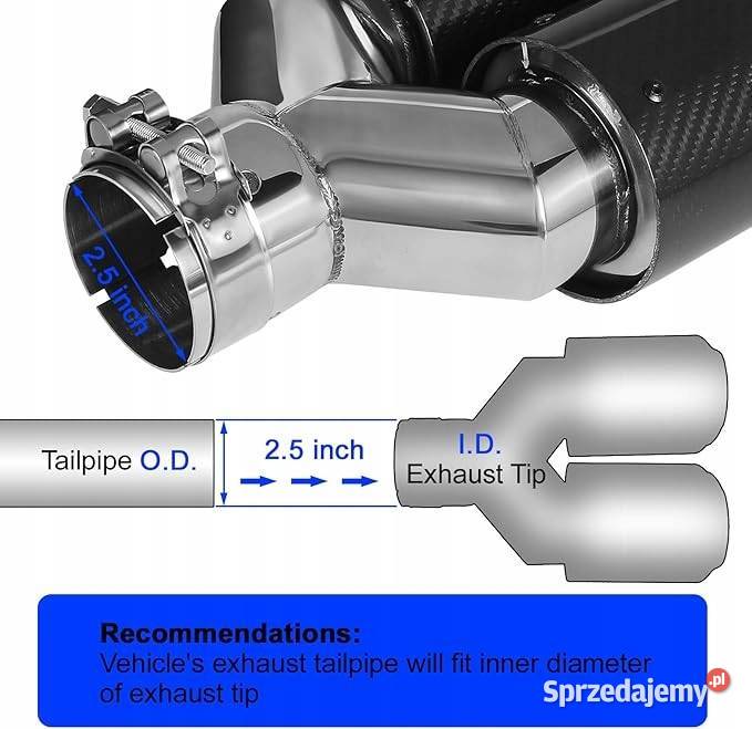 Sportowe końcówki wydechu tłumika Myszyniec