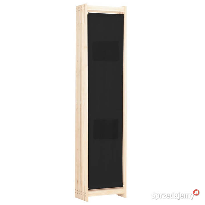 Parawan 6panelowy czarny 240 x 170 x 4 tkanina Warszawa