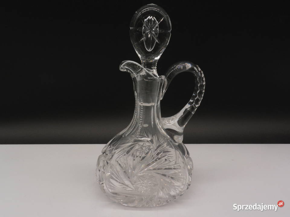 Kryształowa karafka ampułka CRUET vintage