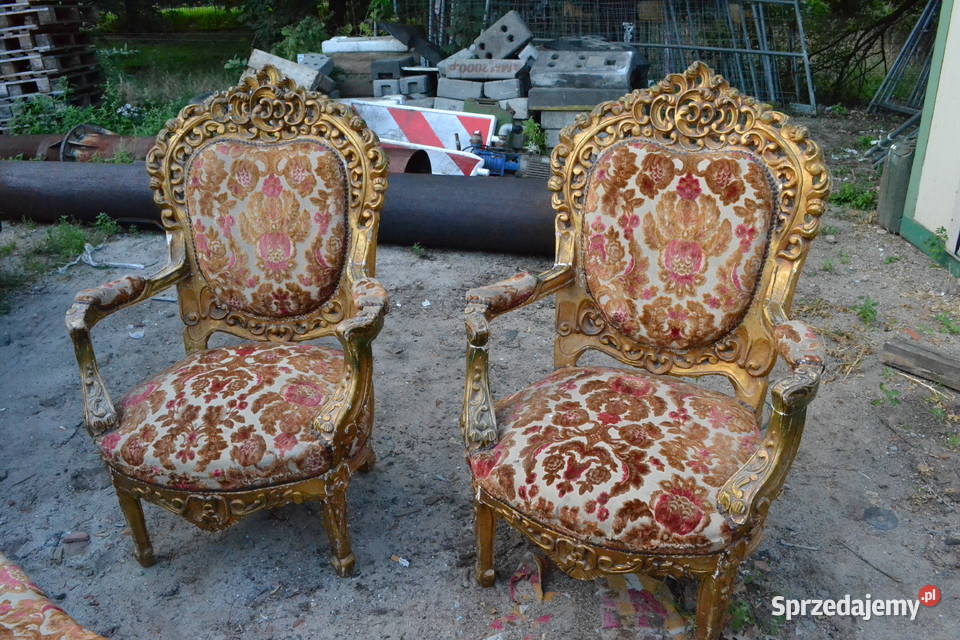 Zestaw pałacowy fotel sofa Meble