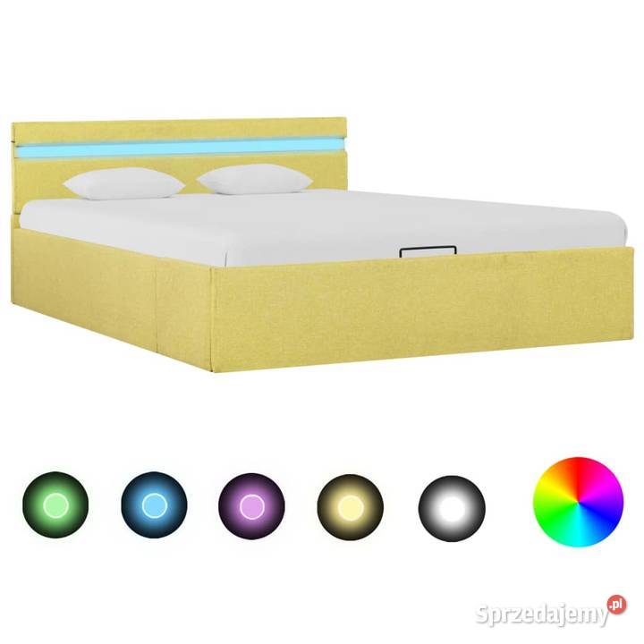 vidaXL Rama łóżka z podnośnikiem i LED, 285620